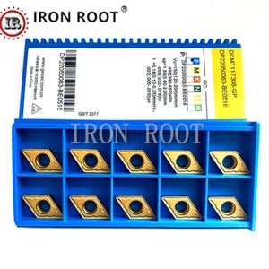 10P DCMT11T308-GP GP1225 CNC Metal Turning Tool Thread Carbide Insert For Steel - Picture 1 of 6