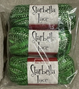Premier Yarns Starbella Lace Emerald Green Bulky Scarf 3 Skeins New - Picture 1 of 1