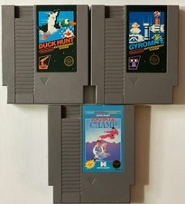 Gyromite, Duck Hunt & Karate Champ 5 screw in Nintendo NES Games - Tested Work