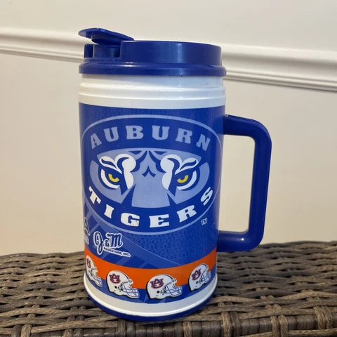 EXC Vintage 1998 Auburn Tigers Auburn University Whitley Thermos Cup Lid Straw Cover