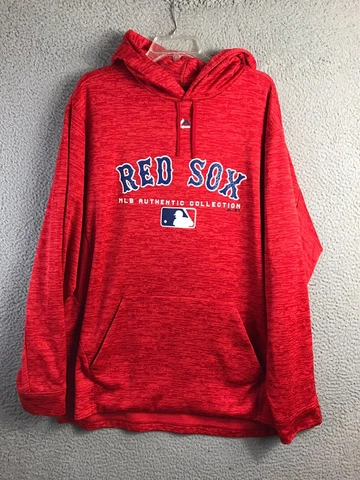 Boston Red Sox MLB Authentic Majestic Sweater Mens 2XL Pullover Hoodie Cover