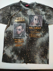 VICTORIOUS PRESIDENTS GOLD STYLE T SHIRT FASHION URBAN WEAR HIP HOP MEN'S @31 L - Picture 1 of 6