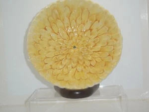 YELLOW FLOWER BOWL BY TOWER & POPPY 8.5" IN DIAMETER 2.5" TALL - Picture 1 of 5