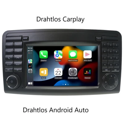 Autoradio GPS für Mercedes Benz W164 GL320 ML350 X164 Android 13 CARPLAY RDS 4G - Bild 1 von 4