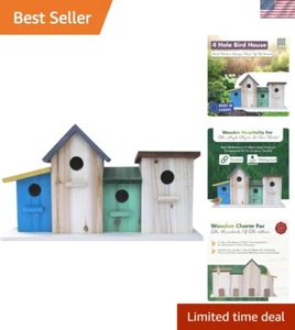 4 Hole Bird House for Outside/Indoors/Hanging, Kits for Children & Adults, De... - Picture 1 of 8