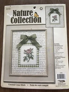 Leisure Arts~Janlynn Nature Collection~Pink Rose~Counted Cross Stitch Kit - Picture 1 of 3
