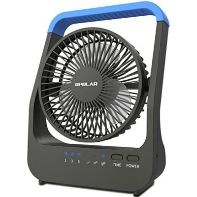 Ventilador recargable opolar 20000MAH BATERÍA 3 velocidades puerto USB para cargar teléfono etc Foto 1 de 4