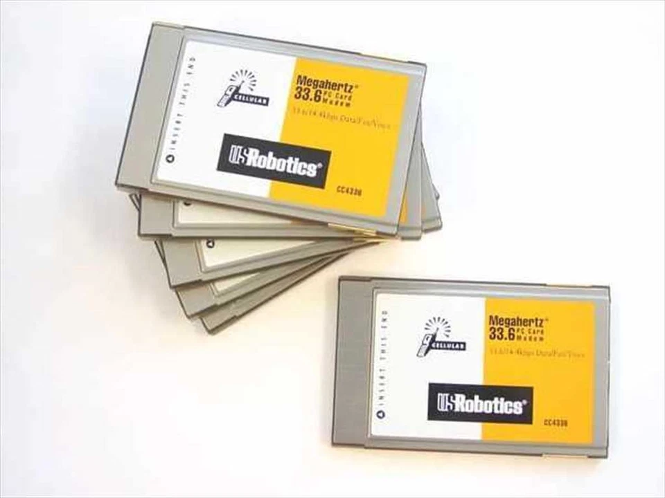 Modem de cartão US Robotics CC4336 33.6 PCMCIA - sem cabo - Imagem 1 de 3