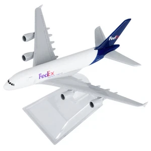 1/400 For Fedex A380 Airplane Model Diecast Transportation Plane Collection 16cm - Picture 1 of 16