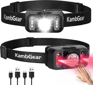Linterna frontal impermeable con luz bandera estadouniense,LED superbrillantes - Imagen 1 de 11