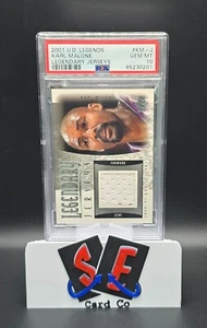 Camiseta Karl Malone 2000-01 Upper Deck Legends Legendary Usada en Juegos PSA 10 - Imagen 1 de 4