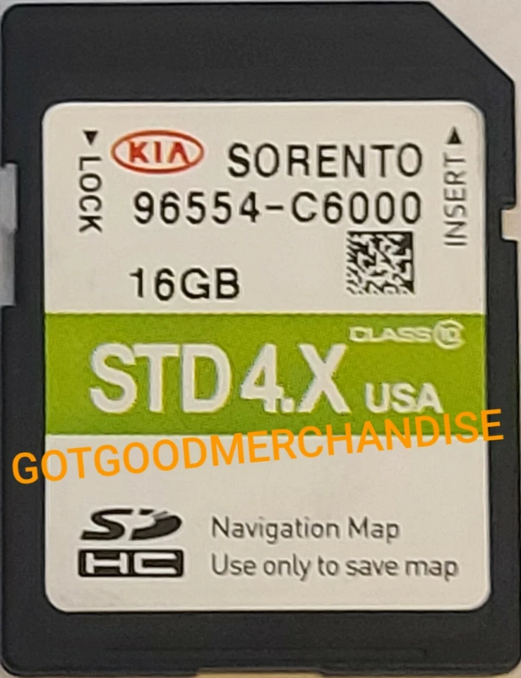 2015 KIA SORENTO LIMITED SX EX NAVIGATION SD CARD MAP DATA U.S GPS 96554 C6000 - Image 1 of 1