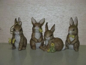 +# A016981_01 Goebel Archiv Erstmuster Ostern Ornament Set vier Hasen Bunny - Picture 1 of 1