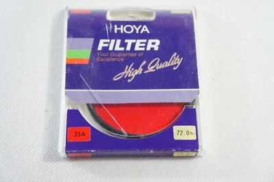 HOYA 72mm RED 25A PHOTOGRAPHIC LENS FILTER in Box, Free 2-3 Day Ship!!! - Image 1 of 3