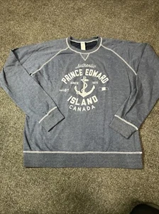 Prince Edward Island Long Sleeve Unisex XXL/TTG Crewneck Pullover Blue White - Picture 1 of 8