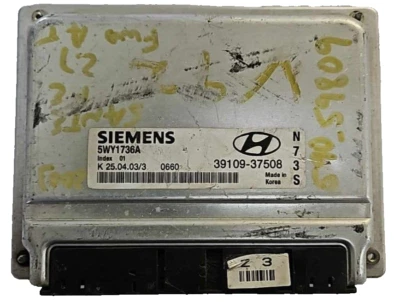 39109-37508 Hyunda Santa Fe 2003 ecm ecu computer - Image 1 of 4