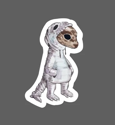 STICKER DYNASTY Gecko Sticker Skin Hoodie Shed Waterproof Animal Pet Funny Gift NEW