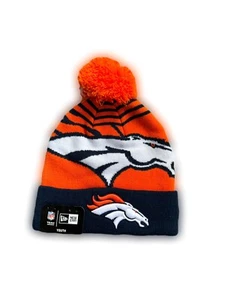 NEW ERA Jr Logo Whiz 2 NFL Denver Bronco Cuffed Knit Beanie - Picture 1 of 6