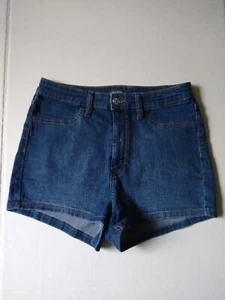 Wild Fable Damen Denim Jeans Shorts höchste Leibhöhe blau Mom Gr. 12 30"   - Bild 1 von 4