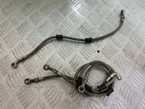 LÍNEAS DE FRENO TRENZADAS DELANTERAS Y TRASERAS YAMAHA YZF R1 AÑO 2004-2006 (CMB1155) - Imagen 1 de 5