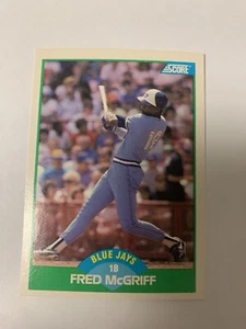 1989 Score Fred McGriff Toronto Blue Jays - Picture 1 of 1