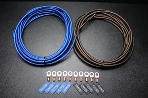 CABLE AWG CALIBRE 8 5 PIES AZUL 5 PIES NEGRO 10 PIEZAS COBRE 5/16 ANILLO TERMOCONTRAÍBLE ALIMENTACIÓN PS - Imagen 1 de 11