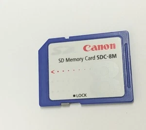 Canon Genuine 8MB SDC-8M SD Camera Memory Card - Picture 1 of 2