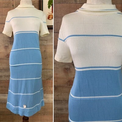 Vintage 1960’s NWT Kay Wright Acetate Knit Wiggle Dress Size Small - Image 1 of 4
