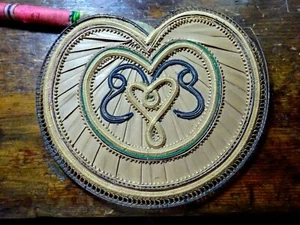 Palm Leaf Hand Fan India Antique Woven Finely Decorated - Picture 1 of 7