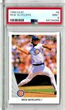 1990 Leaf Rick Sutcliffe PSA 9