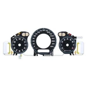 For Mercedes W211 W209 C219 Gauge Face with EL Cold Light Panel 320KM AMG Black - Picture 1 of 6
