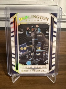 MARTIN TRUEX JR GOLD Prizm /10 Darlington Dreams 2024 National Treasures Racing - Picture 1 of 3