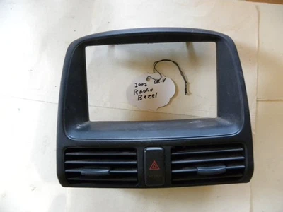 2002-2006 Honda CR-V CRV Black Radio Vent Bezel Trim - Image 1 of 4