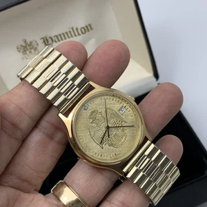 Vintage Scottish Rite Hamilton Wristwatch 14k GF Gold Fill Supreme Council 33 - Picture 1 of 5