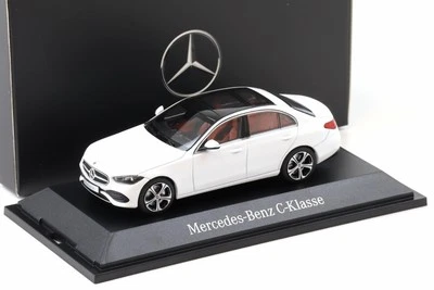 1:43 Herpa Mercedes Clase C Sedán (W206) blanco opalite 2021 VERSIÓN DISTRIBUIDOR