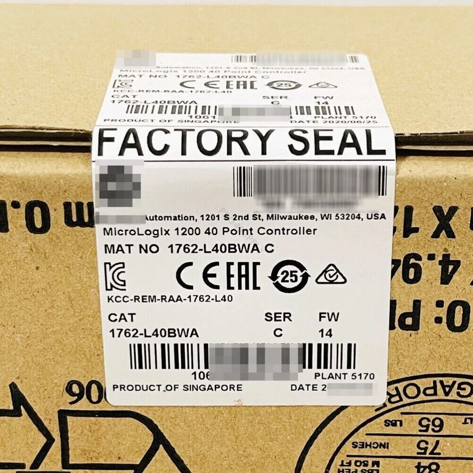 New 1762-L40BWA MicroLogix 1200 40 Point Controller 1762-L40BWA 1pcs US Free Tax - Image 1 of 1