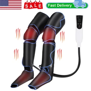 Leg Massager for Circulation, Air Compression Calf Knee Foot Massager with Heat - Picture 1 of 13