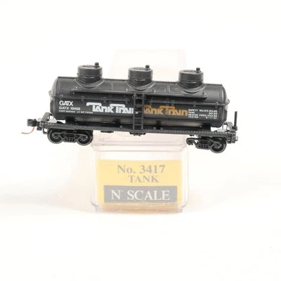 Model Power N Scale GATX #10450 Tank Tank 3-Dome Tank Car 3417 - Image 1 of 4