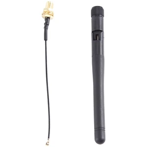 2X(433Mhz Antenna 3Dbi GSM RP-SMA Plug Rubber Lorawan Antenna + IPX to SMA5514 - Photo 1/7