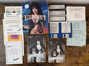Elvira Mistress of the Dark Accolade 1990 gioco PC CIB con manuali/inserti/extra - Foto 1 di 11