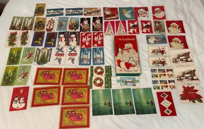 61 Tarjetas de Navidad Hawthorne y Sommerfield vintage años 60 con caja SIN SOBRES Foto 1 de 4