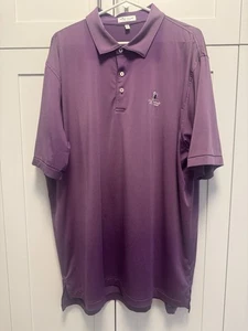 EUC Peter Millar Golf Polo Old Head Ireland 2XL Mens Short Sleeve Shirt XXL - Picture 1 of 5