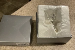 Silver Plated Dummy Pacifier Ornament For Engraving NEW Sealed Box - Picture 1 of 2