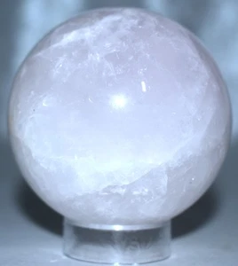 Beautiful Rose Quartz Sphere 2.59"/395 Grams - Picture 1 of 6