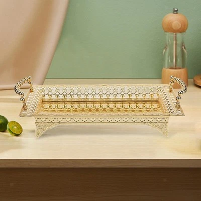 Snack Plate Fruit Storage Basket Coffee Table Tray Lightweight Storage Tray Food - Image 1 of 4