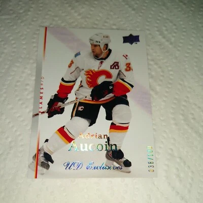 Adrian Aucoin 2007 Upper Deck Exclusives #299 Calgary Flames ***38/100*** - Image 1 of 2