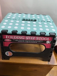 Kennedys Home Collection 9 inch Folding Step Stool 300 LB Capacity - Picture 1 of 2
