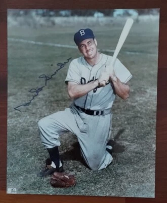 DUKE SNIDER Signed Autograph 10" X 8" Color Picture Los Angeles DODGERS HOF, MLB - Image 1 of 3