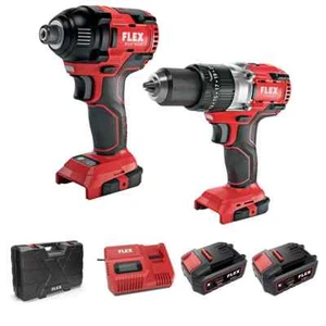 Flex 18V Brushless Doppelpack Set Bohr- & Schlagschrauber PD2G/ID 1/4" 2x 5Ah 517887 - Bild 1 von 2