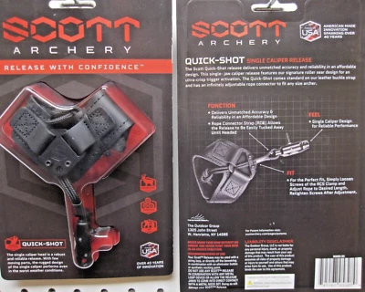 Scott Archery Quick Shot Release Buckle Strap Black for Compound Bow-New - Image 1 of 3